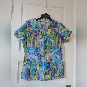 Peanuts Colorful Snoopy Print Blouse